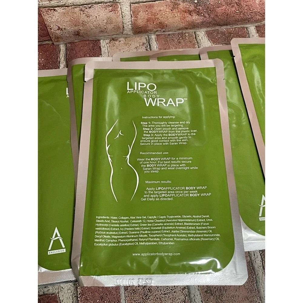 Lipo Applicator Body Wrap Set of 8 Ultimate Contouring Treatment Detox Firming